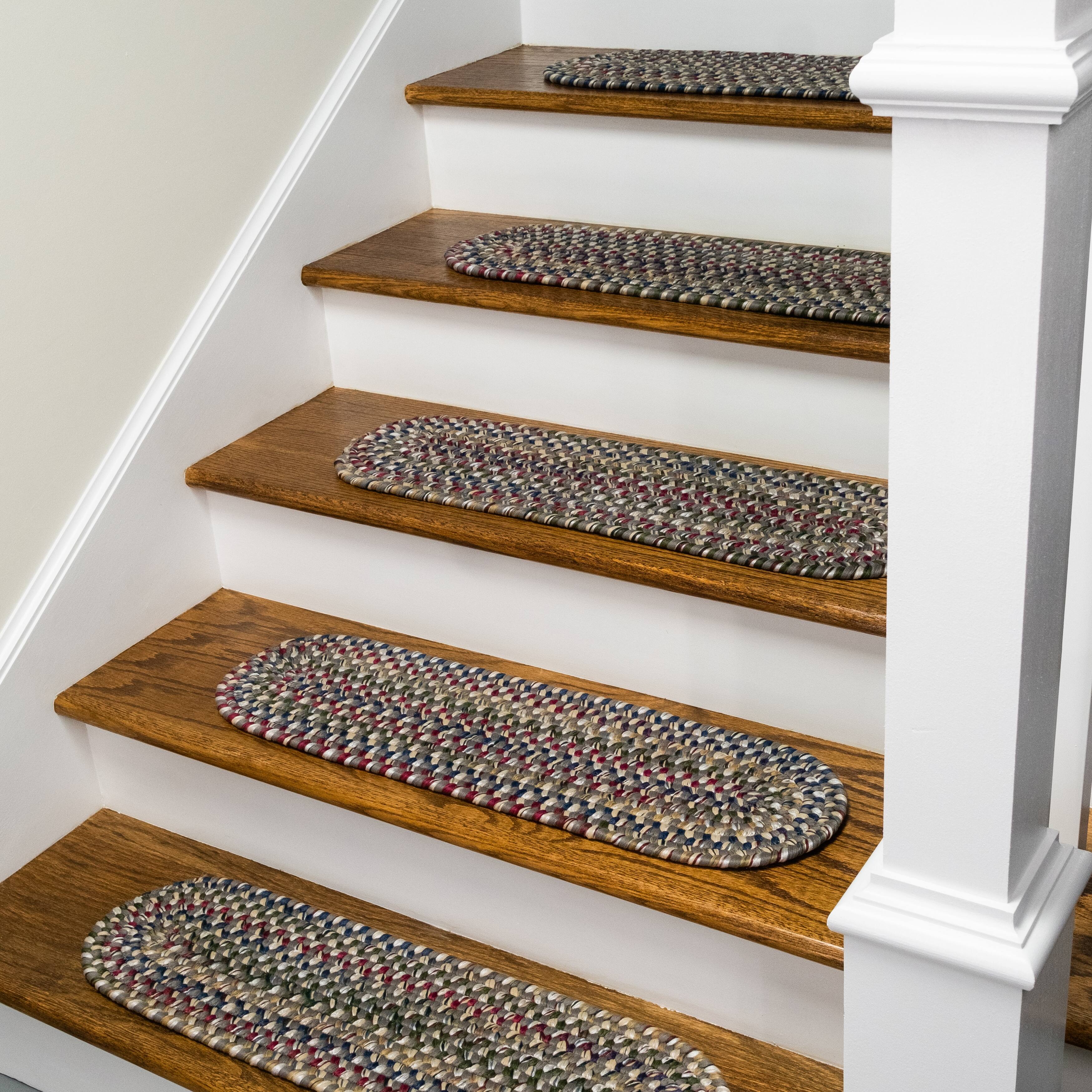 SET4 Worley Braided Reversible Stair Treads Bed Bath & Beyond 35976109